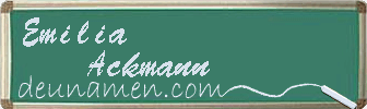 Emilia Ackmann Visitenkarte